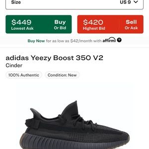 Yeezy Cinder 350 V2